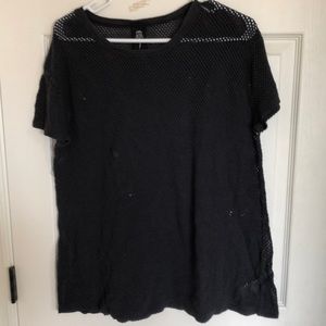 Electric and Rose mesh exercise top